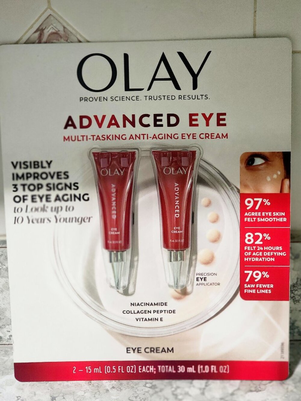 Olay Advanced Anti-Aging Eye Cream 2 Pack, 0.51 Fl Oz " Brand New "